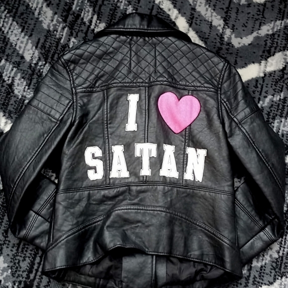 Fatal Envy XS I 💖 Satan Pleather Jacket - Picture 2 of 3